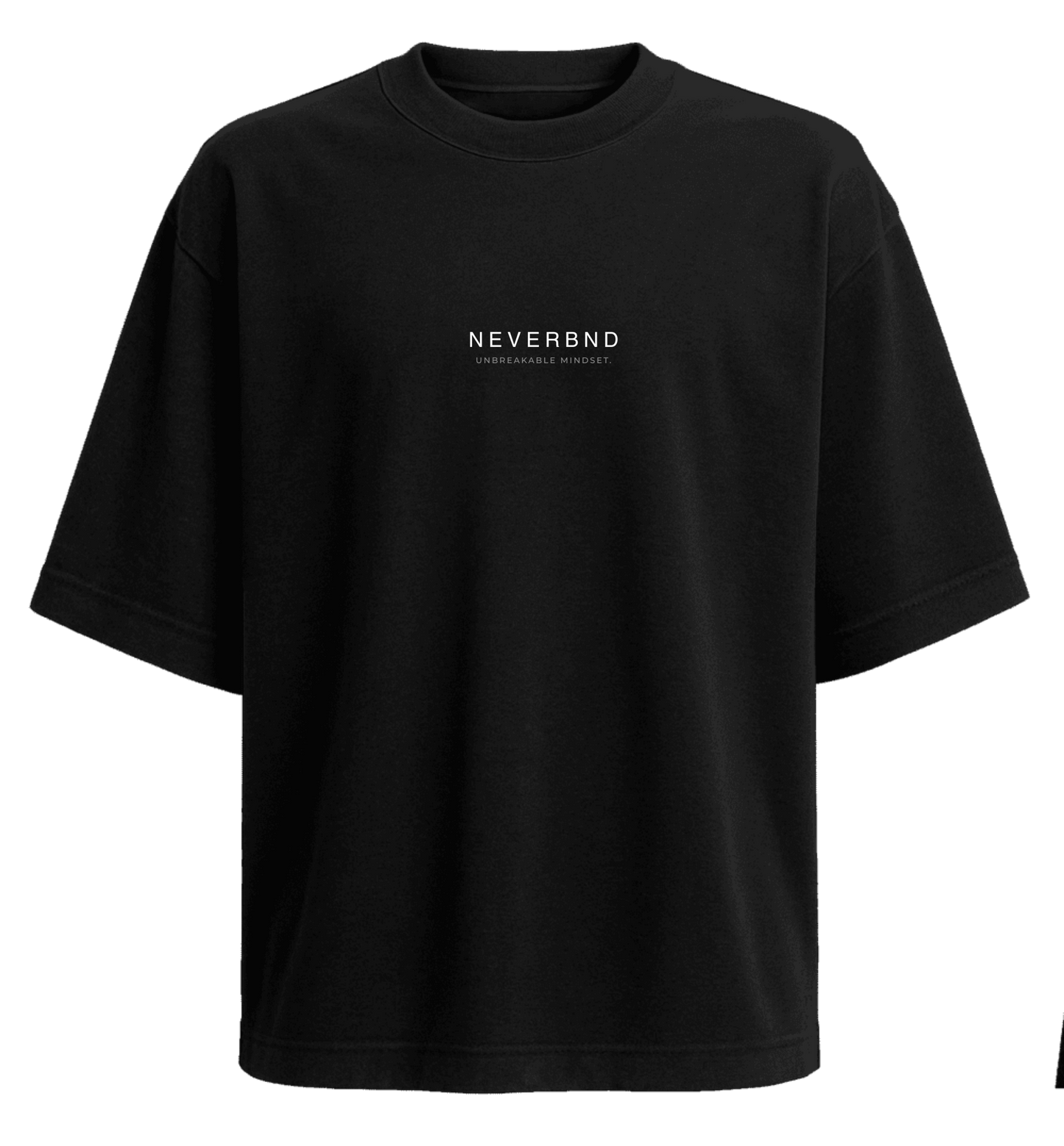Oversize Tee – Onyx Black (NVRBND Edition)