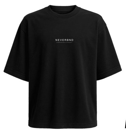 Oversize Tee – Onyx Black (NVRBND Edition)