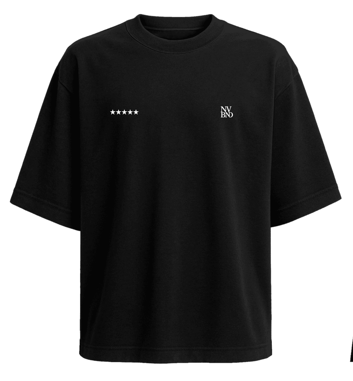 Oversize Tee – Onyx Black Mindset (NVRBND Edition)
