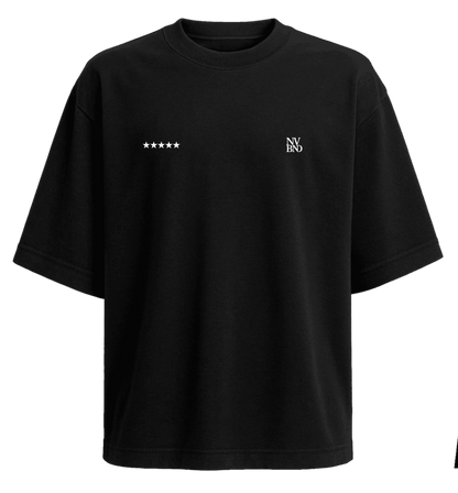 Oversize Tee – Onyx Black Mindset (NVRBND Edition)